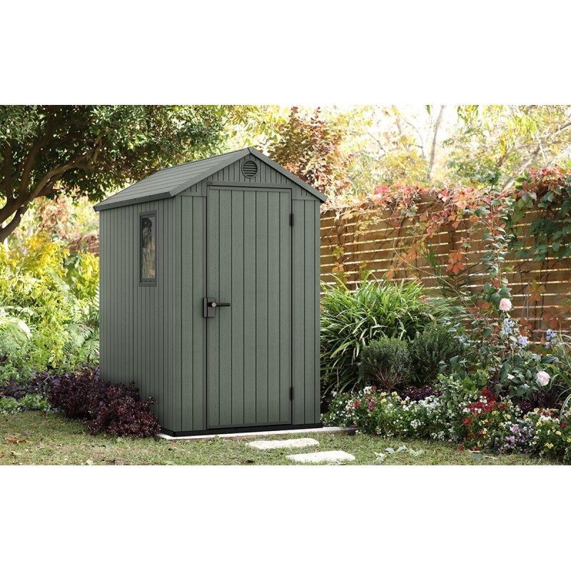 Keter Resin Garden Shed DARWIN 4x6 Green