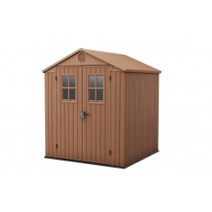 Keter Resin Garden Shed DARWIN 6x6 Wood with Front Windows