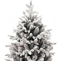 Sapin de Noël Montgomery blanc h210Ø126cm PVC