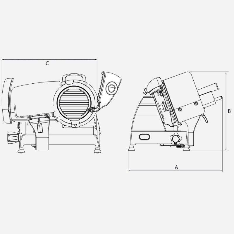 Trancheuse Berkel Red Line 250 couleur Noir Mat