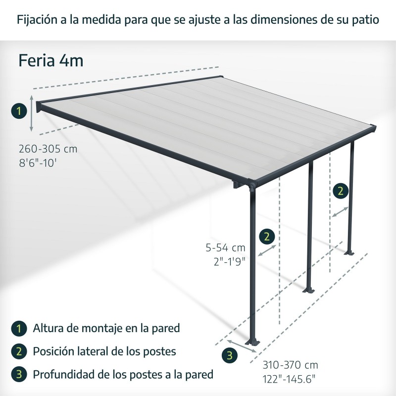 Canopia Helsinki Pergola 3 X 4.7 m Cedar Wood Pergola