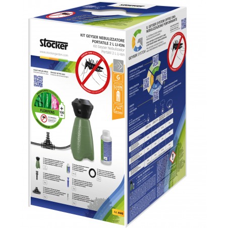 Stocker Kit Geyser Nebulizzatore Portatile verde 2 L con Florifens IT