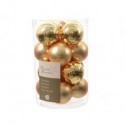 Mini Glass Balls Dim. 3.5 cm 16 Pieces