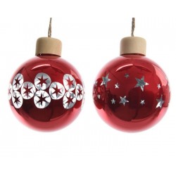 Glass Christmas ball Dim. 8 cm. Single piece