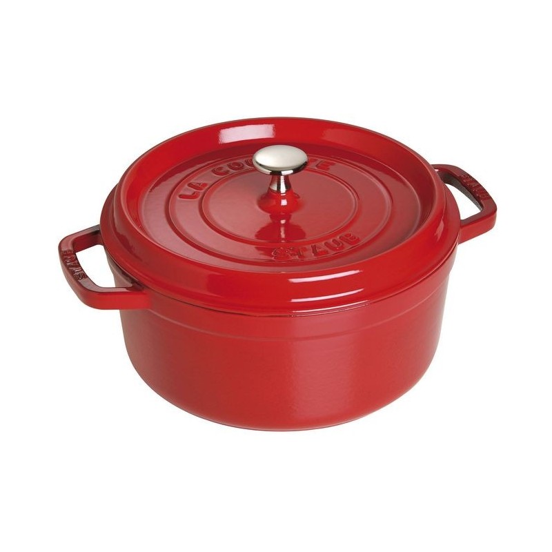 Cocotte 22 cm Rouge en Fonte