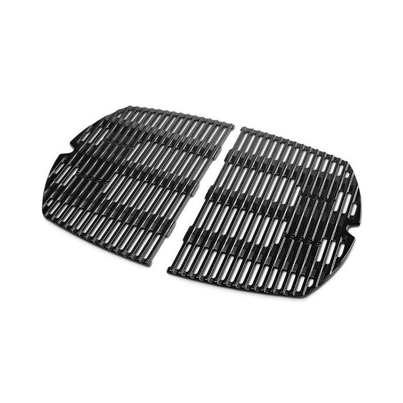 Grilles de Cuisson en Fonte Émaillée pour Weber Q Séries 300/3000 (Lot de 2)