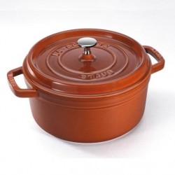 Cocotte 10 cm Cinnamon in Cast Iron