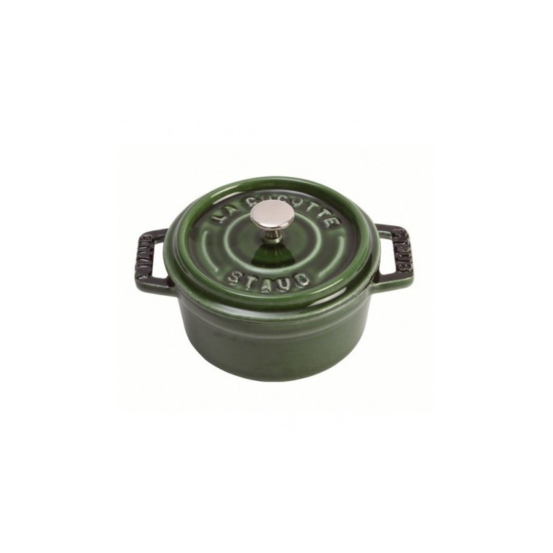 Cocotte 10 cm Green Basil in Cast Iron