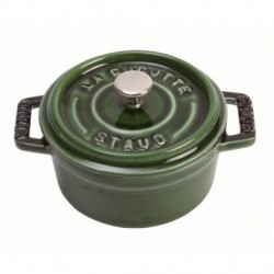 Cocotte 22 cm Green Basil in Cast Iron