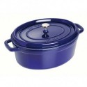 Oval Cocotte 31 cm Dark Blue in Cast Iron