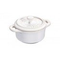 Mini Cocotte 10 cm White Ivory in Ceramic