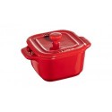 Mini Cocotte Quadra 8 cm Red Set of 2 in Ceramic