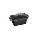 Terrine 15 x 11 cm Black in Cast Iron