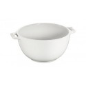 White Ceramic Salad Bowl with Handle 18 cm