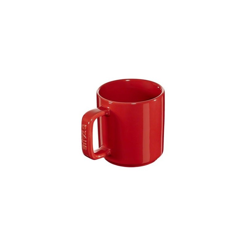 Ceramic Mini Mug 10 cm Red Set of 2