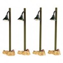 Rustic Street Lamp Set of 4 B/O 4.5V Ref. 54362