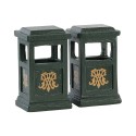 Green Trash Can Set of 2 Cod. 84386