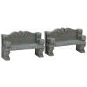 Stone Bench Set of 2 Ref. 74612