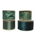 Green Polyester Ribbon 6cm. Single piece