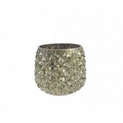 Diamond Effect Candle Holder 7 cm