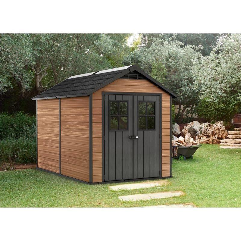 Keter Resin Garden Shed NEWTON WOODSHIELD 7511