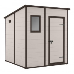 Keter Resin Garden Shed MANOR Pent 6x6 Beige