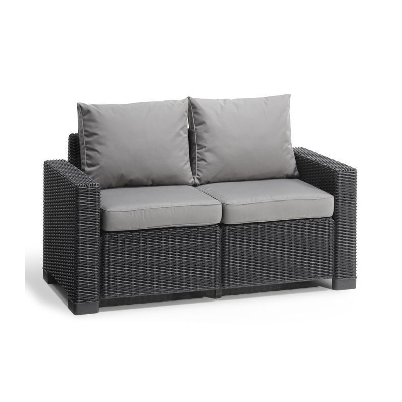 Keter 2 Seater Sofa CALIFORNIA Graphite