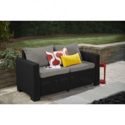 Keter 2 Seater Sofa CALIFORNIA Graphite