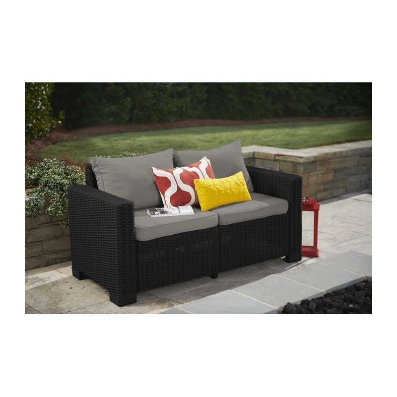 Keter 2 Seater Sofa CALIFORNIA Graphite