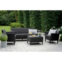 Keter 3 Seater Sofa SALEMO Graphite