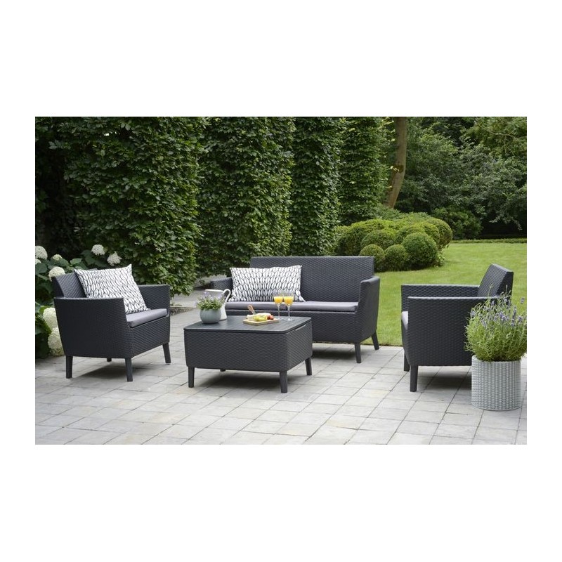 Keter Lounge Set 2 Seater SALEMO Graphite