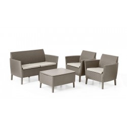 Keter Set Lounge 2 seats SALEMO Cappuccino