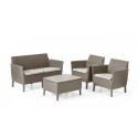 Keter Set Lounge 2 seats SALEMO Cappuccino