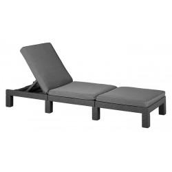 Keter Lounger With Cushion DAYTONA Graphite