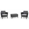 Keter Set Table + SALEMO Armchair Graphite