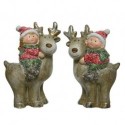 Children with medium reindeer dim 6.5x15 cm Single Piece