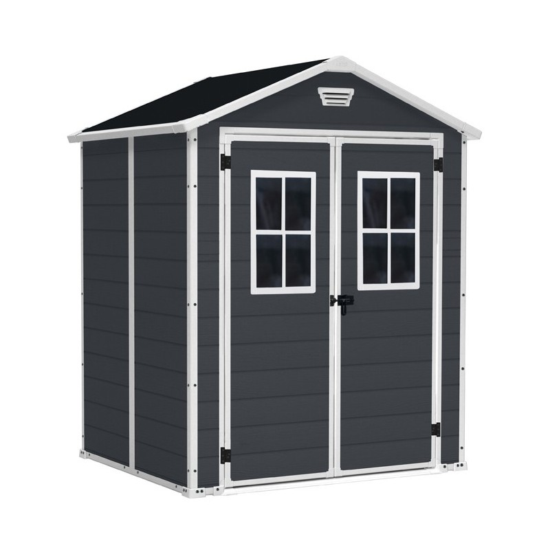 Keter Resin Garden Shed MANOR 6x5 Dark Grey