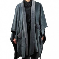 Gaby Throw Warm Cape 125 x 175 cm Dark Gray Color