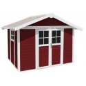 Garden Shed in Resin DECO 7 RED Grosfillex