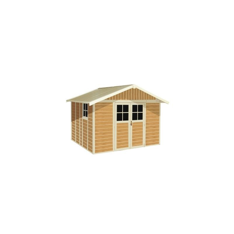 Garden Shed in Resin DECO 7 WOOD Grosfillex