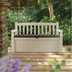 Keter Storage Chest in White GARDEN BENCH Resin