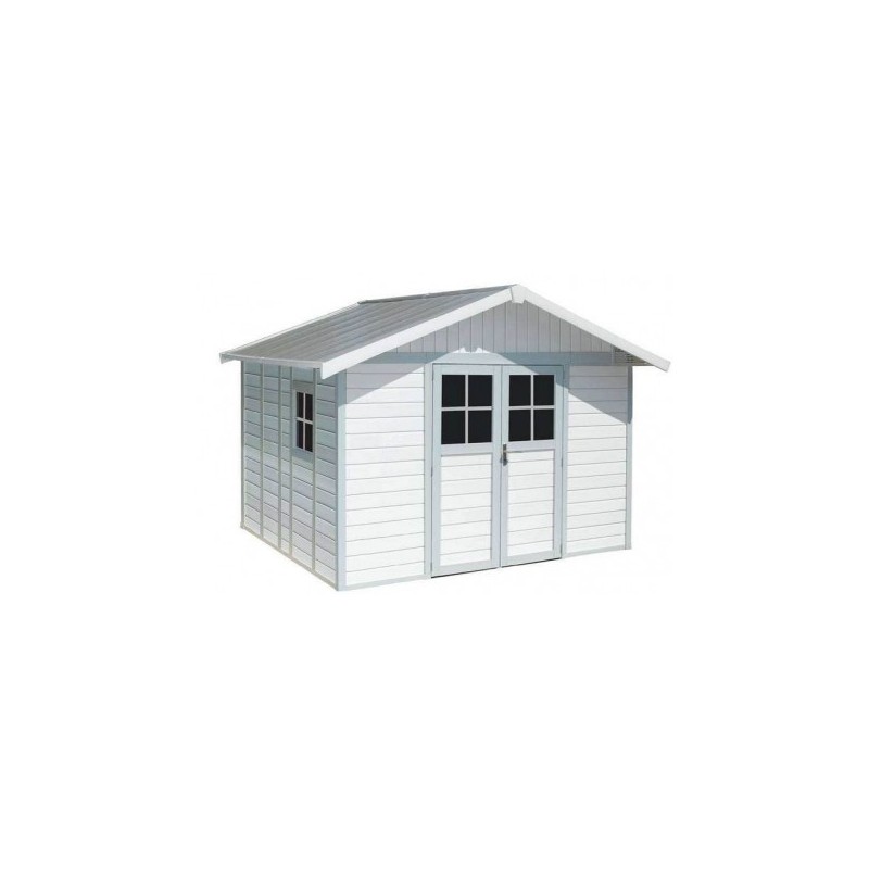 Garden Shed in Resin DECO 11 WHITE Grosfillex