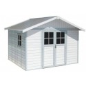 Garden Shed in Resin DECO 11 WHITE Grosfillex