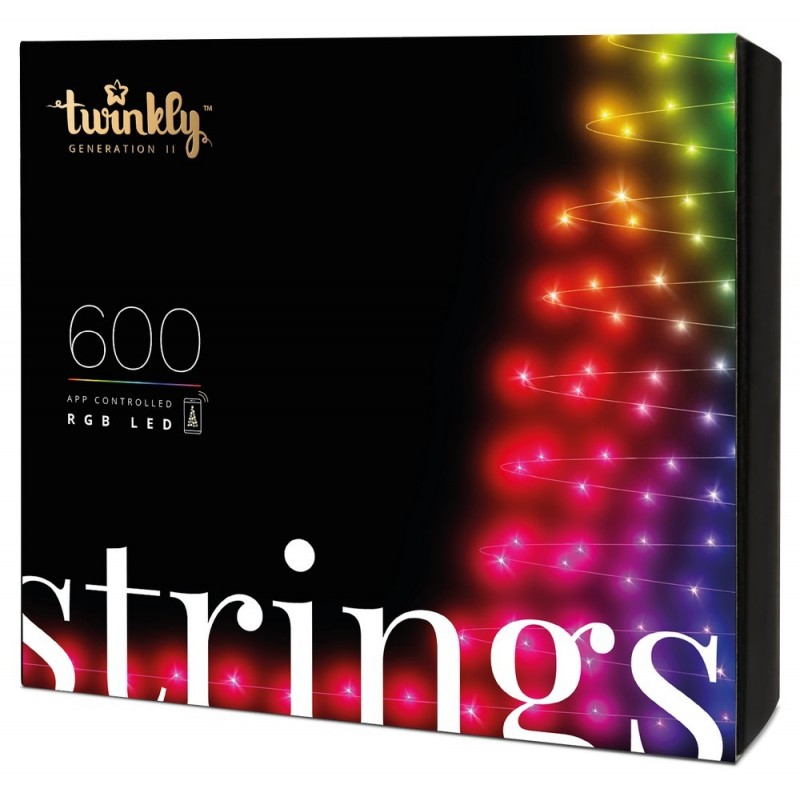 Twinkly STRINGS Christmas Lights Smart 600 Led RGB II Generation