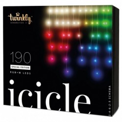 Twinkly ICICLE Christmas Lights Smart 190 Led RGBW II Generation