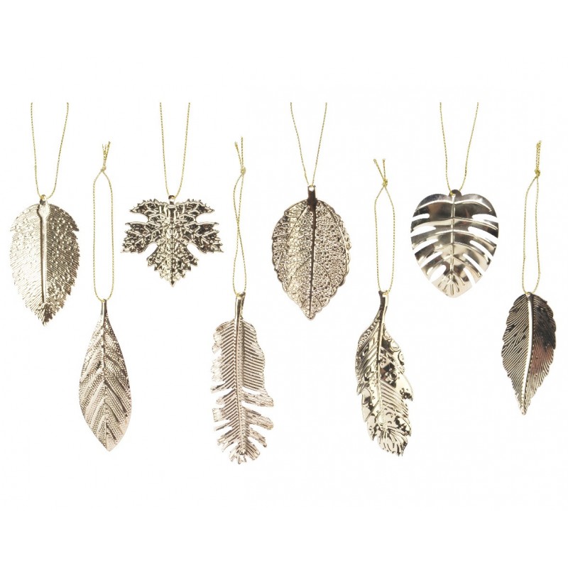 Hanging Leaves in Metal. Single piece