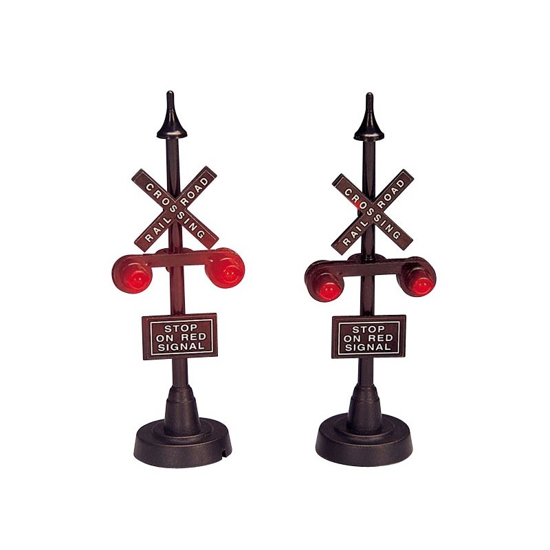 Railway Stop Light Set of 2 Cod. 34954 PRODOTTO CON DIFETTI