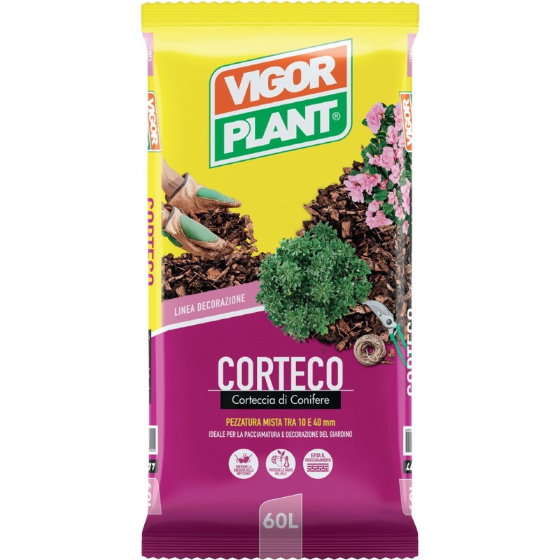 Conifer bark Corteco 60 liters Vigorplant