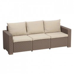 Keter 3 Seater Sofa CALIFORNIA Cappuccino