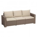 Keter 3 Seater Sofa CALIFORNIA Cappuccino